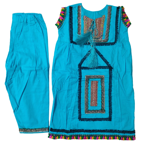 Balochi Lawn Dress for baby Girls