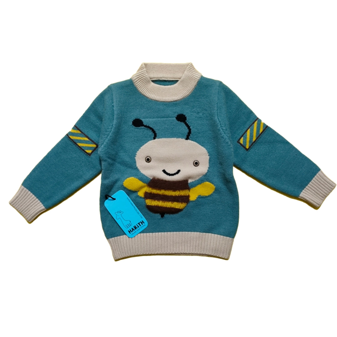 Honey Bee Kids Winter Sweater Pull Over Stylish Sleeves