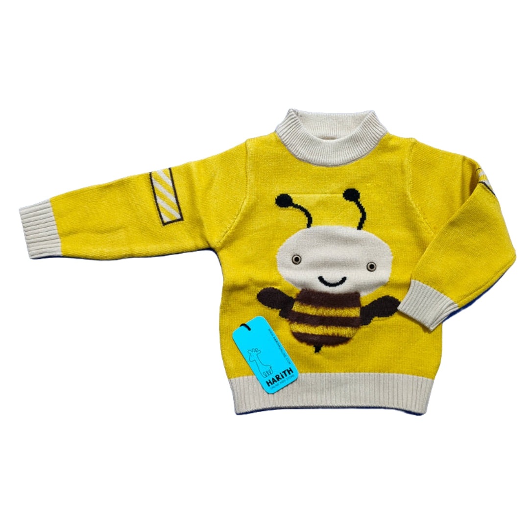 Honey Bee Kids Winter Sweater Pull Over Stylish Sleeves